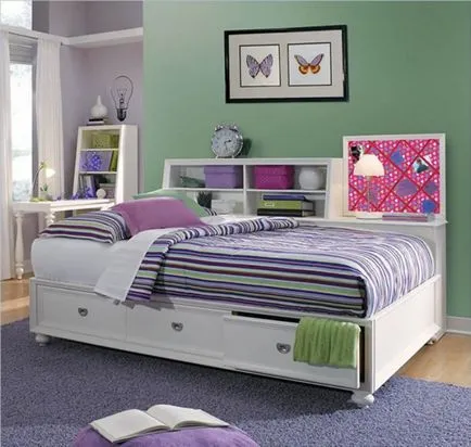 dormitoare design interior pentru fetele cu fotografii