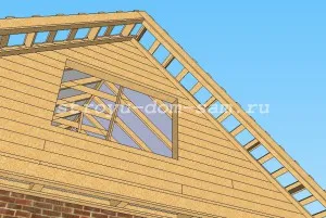 Fronton casa pe acoperiș, cu propriile sale mâini, principalele
