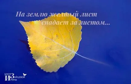 poem frumos Mintală despre toamna, pe blog-ul Iriny Zaytsevoy