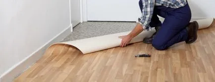 Cum de a pune linoleum pe podea, cu mâinile lor - articolul (sa) Cum de a pune linoleum pe podea, cu mâinile lor - articol