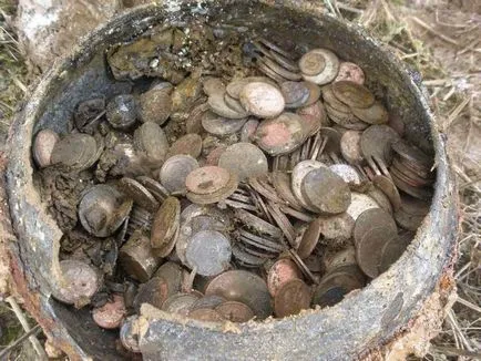 În cazul în care comori ascunse, găsi comori în case vechi, mansarde, puțuri subterane,
