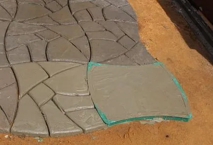 Fabricația calea de gradina, folosind forme de plastic - stroymasterskaya