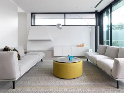 Design interior si camera de zi într-un stil minimalist, aranjament de idei din fotografie