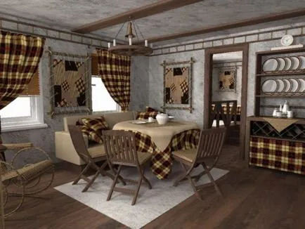 Interiorul unei case de țară, exemple foto (suburbane) Interiorul unei case de țară, exemple de fotografii