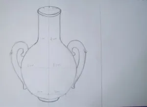Cum de a desena o vază, trage un creion în etape, copilul meu