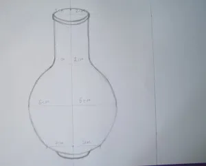 Cum de a desena o vază, trage un creion în etape, copilul meu