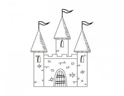 Cum de a desena un castel în etape (de blocare) Cum de a desena un castel în etape