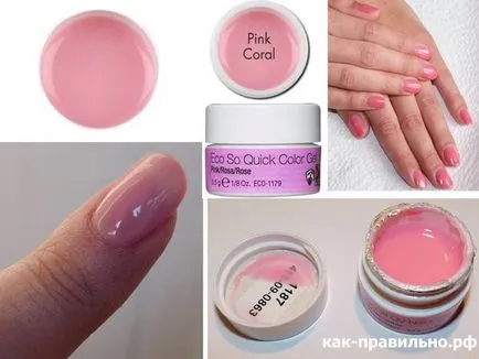 Cum se aplica gelul pe unghie (dreapta) Cum se aplica unghiile cu gel