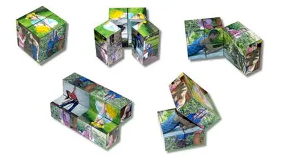 Cum sa faci un cub din schema de hârtie sau carton, cu fotografii și filme