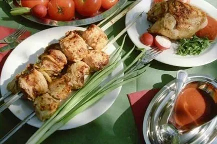 Shish kebab egy serpenyőben - és a szén nem szükséges! (Receptek kebab egy serpenyőben) Shish kebab egy serpenyőben - és a szén nem szükséges!