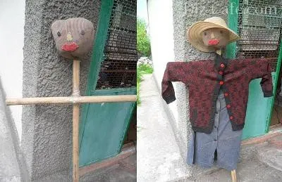 Hogyan készítsünk egy madárijesztő