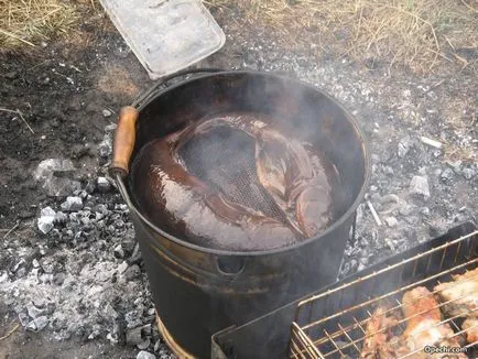 Smokehouse forró füstölt saját kezét Smokehouse forró füstölt saját kezét