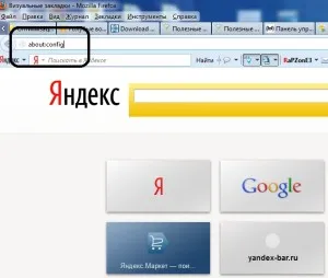 Töltse Yandex bár a Mozilla Firefox, Google Chrome, azaz opera