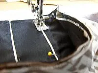 Varrni a saját kezét a zacskó szövet