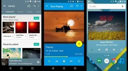 5 legjobb zenelejátszó az Android (Shuttle Music Player) 5 legjobb zenelejátszó az android