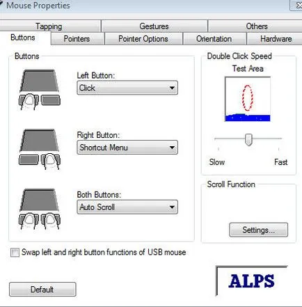 Alps touchpad vezető, hogy ez a program