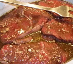 Juicy marhahús fólia a sütőben - receptek képekkel