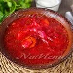 Ukrán borscs recept lépésről lépésre fotók