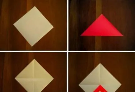 Papír Crafts szívek (a szélén a központ a kanyarban) Papír kézműves szívek