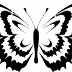 Fali dísz lepkék stencil saját kezűleg, vágja le a papírt minták képek (saját) Fali dísz pillangók kezüket stencil, sablonok vágásához papír, fotók