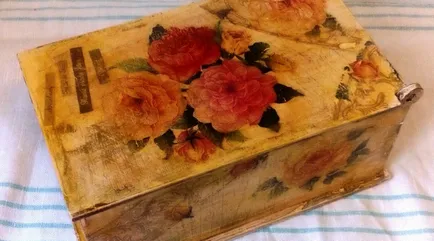 Decoupage dobozok három különböző stílusban alapuló technikával (fotó)