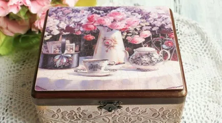 Decoupage dobozok három különböző stílusban alapuló technikával (fotó)