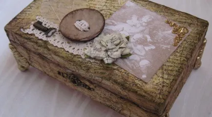 Decoupage dobozok három különböző stílusban alapuló technikával (fotó)