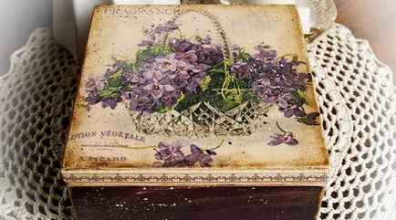 Decoupage dobozok három különböző stílusban alapuló technikával (fotó)