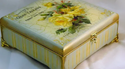 Decoupage dobozok három különböző stílusban alapuló technikával (fotó)