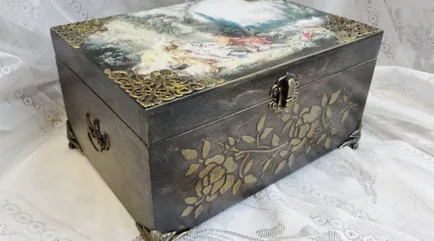 Decoupage dobozok három különböző stílusban alapuló technikával (fotó)