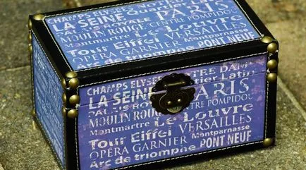 Decoupage dobozok három különböző stílusban alapuló technikával (fotó)