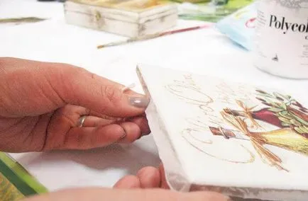 Decoupage box mester osztály kezdő (lépésről lépésre)