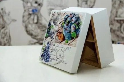 Decoupage box mester osztály saját kezűleg fotókkal és videó (decoupage doboz kezét) Decoupage box mester osztály saját kezűleg fotókkal és videó