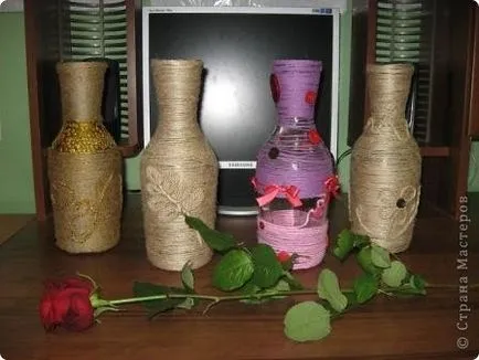 A dekoráció vázák kezüket Master Class lépésről lépésre fotók és videó tanulságok