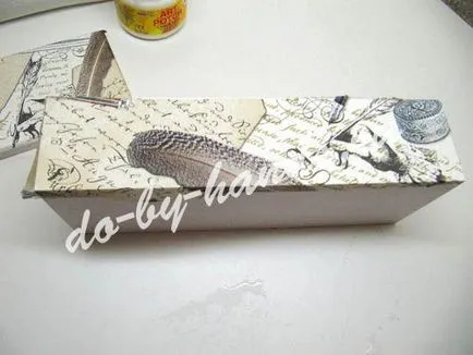 Decoupage box - mesterkurzus kezdőknek fotókkal (szövet)
