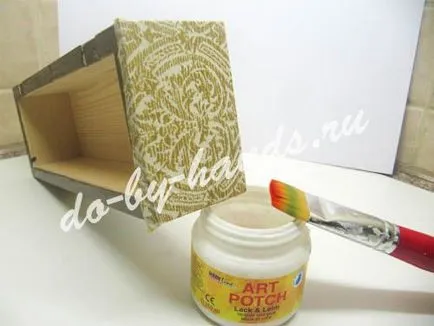 Decoupage box - mesterkurzus kezdőknek fotókkal (szövet)