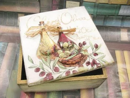 Decoupage box mester osztály kezdő (lépésről lépésre)