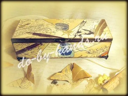 Decoupage box - mesterkurzus kezdőknek fotókkal (szövet)