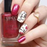 Nail design Valentin nap