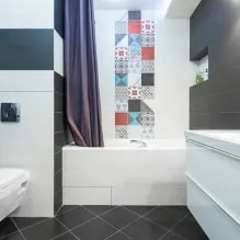 Fürdőszoba Design modern stílusban tartalmaz egy fényképet a belső (stílus) fürdőszoba tervezés, modern stílus jellemzői a belső fotó