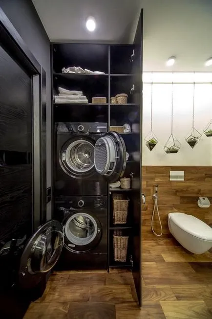 Fürdőszoba Design modern stílusban tartalmaz egy fényképet a belső (stílus) fürdőszoba tervezés, modern stílus jellemzői a belső fotó