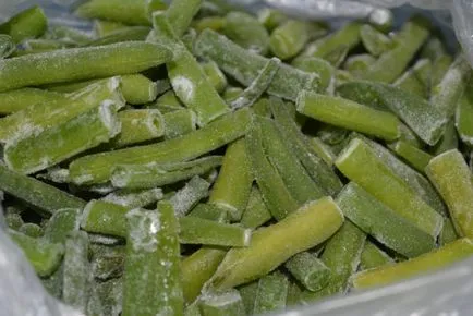 Bab fagyott - hogyan befagyasztására zöldbab a téli, lépésről lépésre recept fotók (tél) Bab fagyott - hogyan befagyasztására zöldbab a téli, lépésről lépésre recept fotók