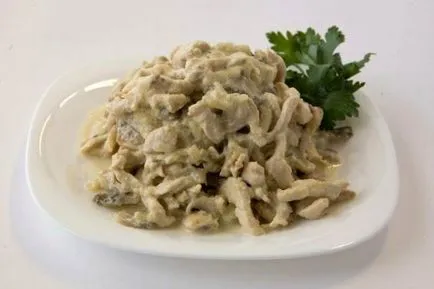 Hússzeletek „Chicken klasszikus recept lépésről lépésre képek (pörkölt) Hússzeletek „Chicken klasszikus recept lépésről lépésre fotók