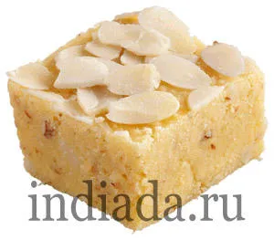 Indiai édes burfi - recept fotókkal (recept) Indiai édes burfi - recept fotókkal