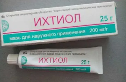Ihtiolovaya kenőcs pattanások - a használati utasítás és visszajelzés (pattanások) Ihtiolovaya kenőcs pattanások - a használati utasítás és visszajelzés