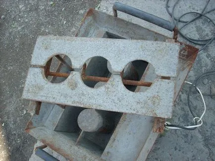 Gyártása gépek és beton blokkok kezével, saját készítésű munkagépek és a fal