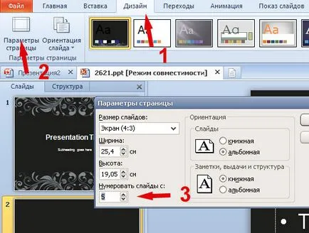 Hogyan adjunk számozása diák powerpoint