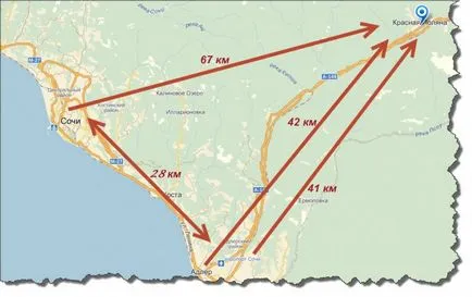 Hogyan lehet eljutni a Krasznaja Polyana Adler taxival, vonattal, busszal