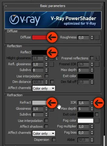 Létrehozása alapanyagokból vray