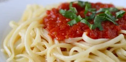 Paradicsom szósz spagetti egyszerű receptek